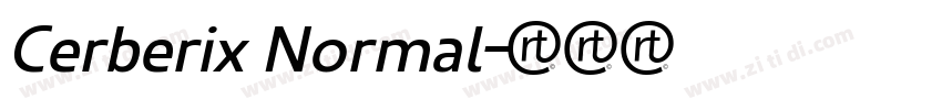 Cerberix Normal字体转换